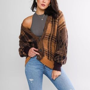 Free People Button Front Cardigan